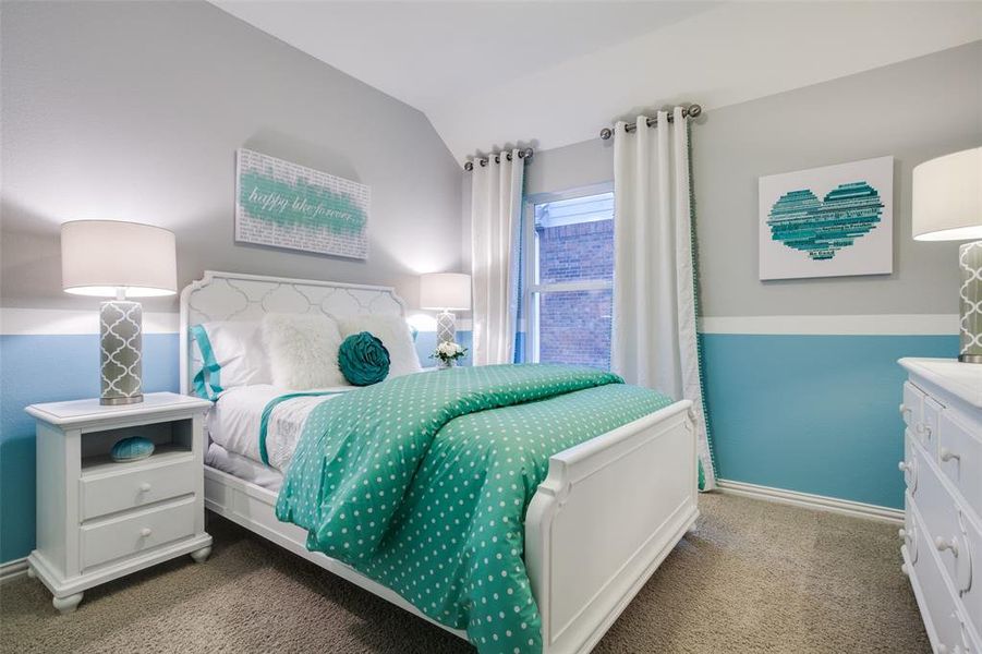 Secondary bedroom designed with generous storage solutions *Model representation Secondary bedroom designed with generous storage solutions *Model representation