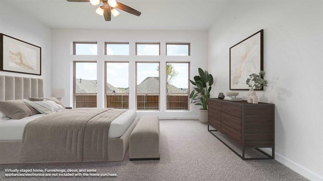 Furnished interior view inside a new home in Reunion 60'/70', Rhome (Image 11). Furnished interior view inside a new home in Reunion 60'/70', Rhome (Image 11).