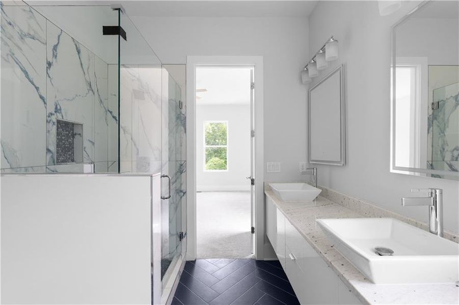 Furnished interior view inside a new home in , Atlanta (Image 50).