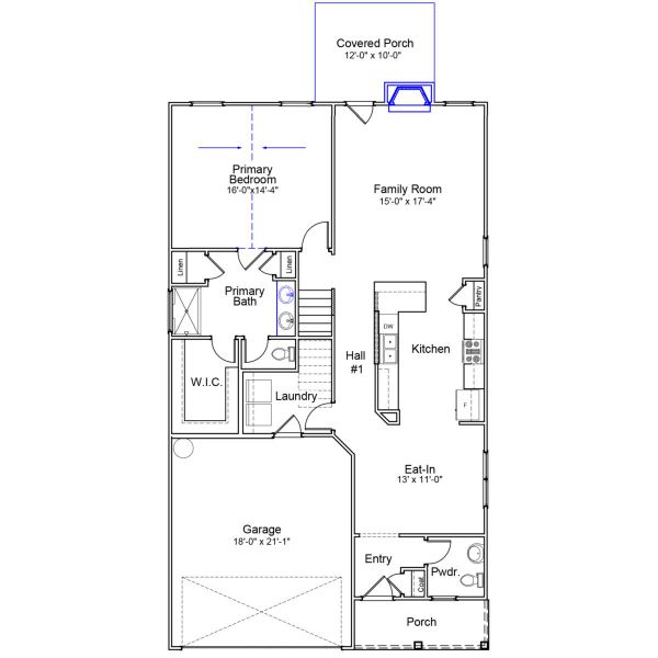 2D floor plan layout of this home in Winston Point, Gilbert, SC (Image 3).