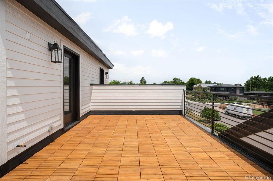 Exterior details and patio area of a home in , Denver (Image 3).