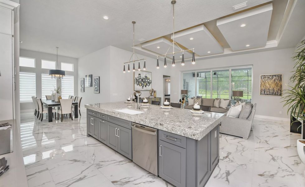Furnished interior view inside a new home in Plantation Bay, Ormond Beach (Image 15).