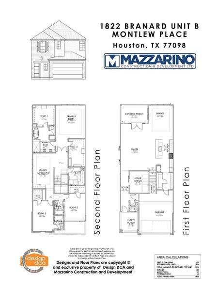 Please be aware that these plans are the property of the architect/builder designer that designed them not DUX Realty, Mazzarino Construction or 1822 BRANARD LLC. Please be aware that these plans are the property of the architect and are protected from reproduction and sharing under copyright law. These drawing are for general information only. Measurements, square footages and features are for illustrative marketing purposes. All information should be independently verified.