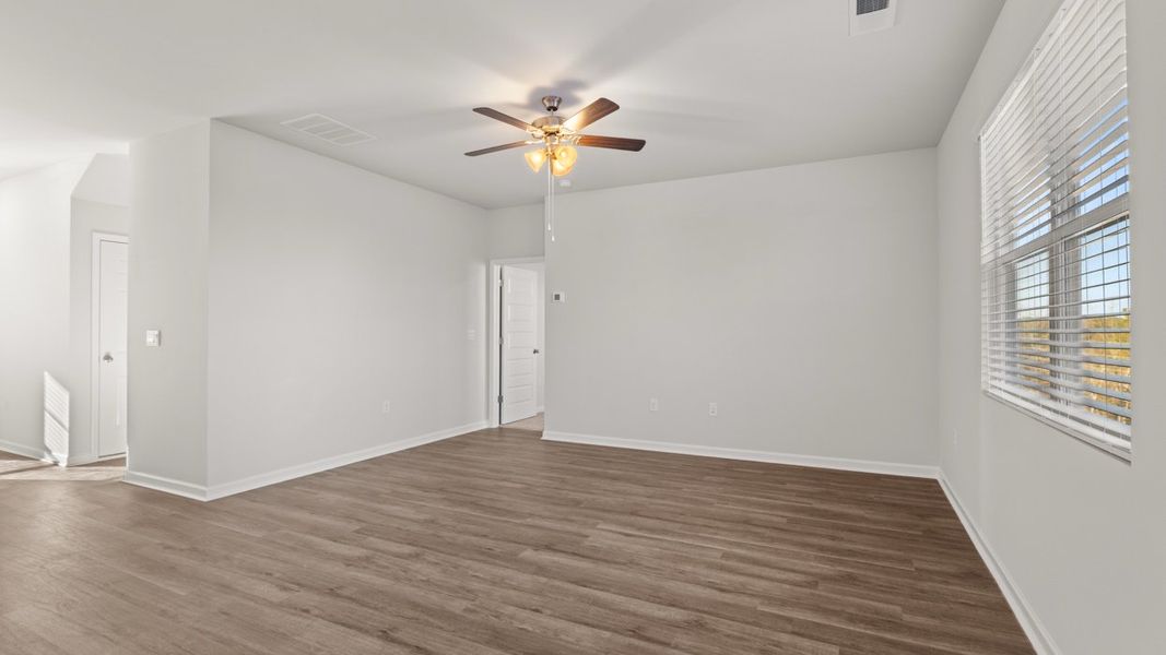 Representative unfurnished interior of a home built from the Elle by D.R. Horton in Highland Hills, Graniteville (Image 16).