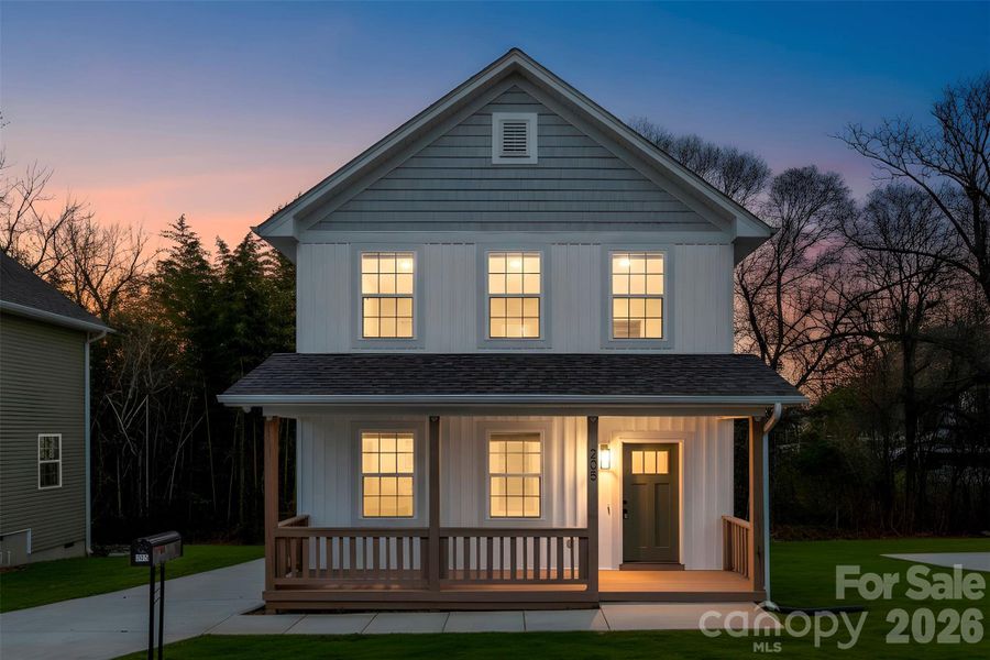 Front exterior of a new home in , Shelby, NC, highlighting curb appeal (Image 1). Front exterior of a new home in , Shelby, NC, highlighting curb appeal (Image 1).