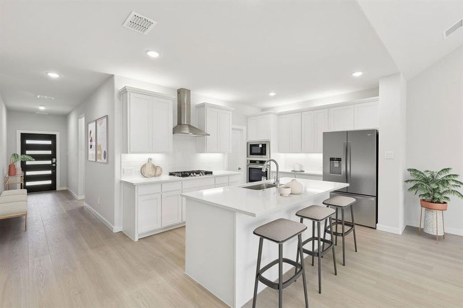 Kitchen in the Masters home plan by Trophy Signature Homes – REPRESENTATIVE PHOTO Kitchen in the Masters home plan by Trophy Signature Homes – REPRESENTATIVE PHOTO