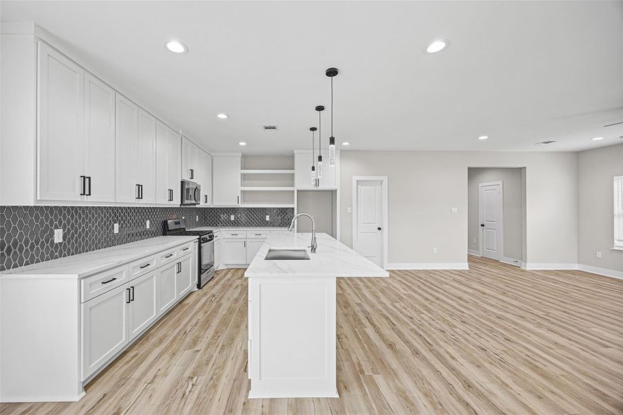 Furnished interior view inside a new home in , Houston (Image 11).