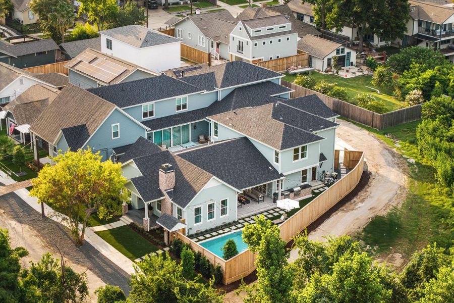 Front exterior of a new home in , Houston, TX, highlighting curb appeal (Image 23). Front exterior of a new home in , Houston, TX, highlighting curb appeal (Image 23).