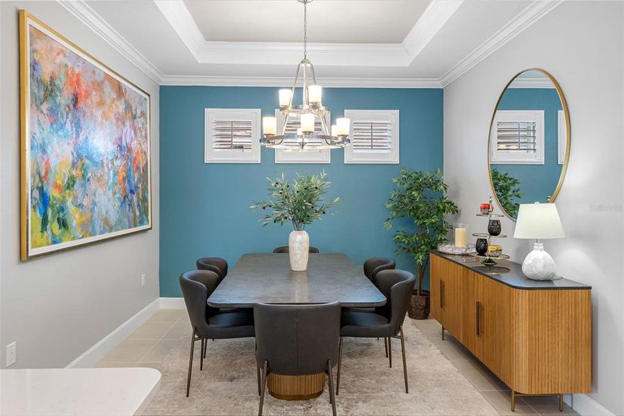 Furnished interior view inside a new home in Esplanade at Wiregrass Ranch, Wesley Chapel (Image 7).