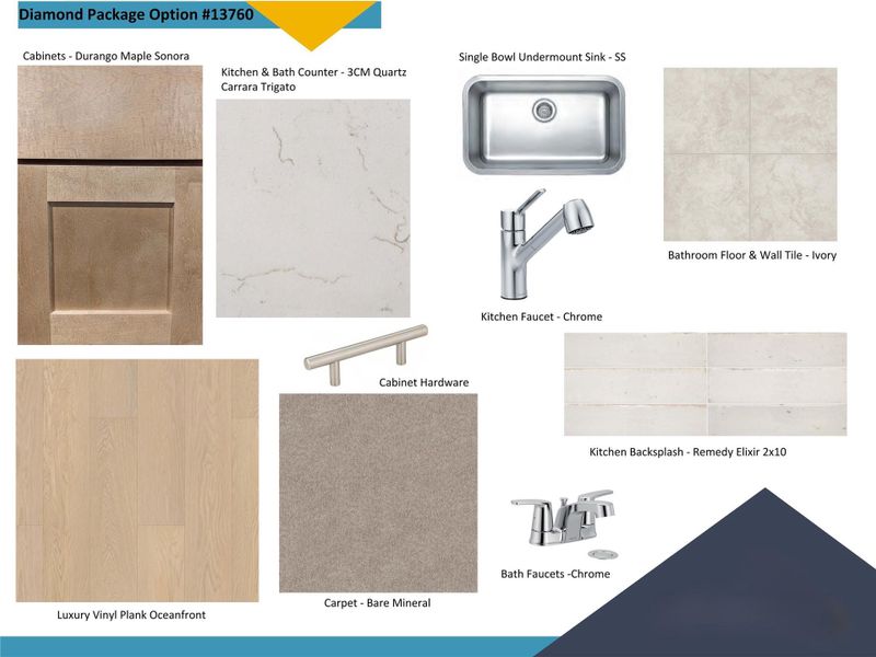 Sample of building materials used in homes in Cascades at Onion Creek, Austin (Image 3).
