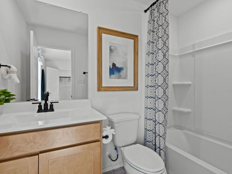 Representative furnished interior of a home built from the The Douglas B by Davidson Homes LLC in Hickory Ridge, Elmendorf (Image 20). Representative furnished interior of a home built from the The Douglas B by Davidson Homes LLC in Hickory Ridge, Elmendorf (Image 20).