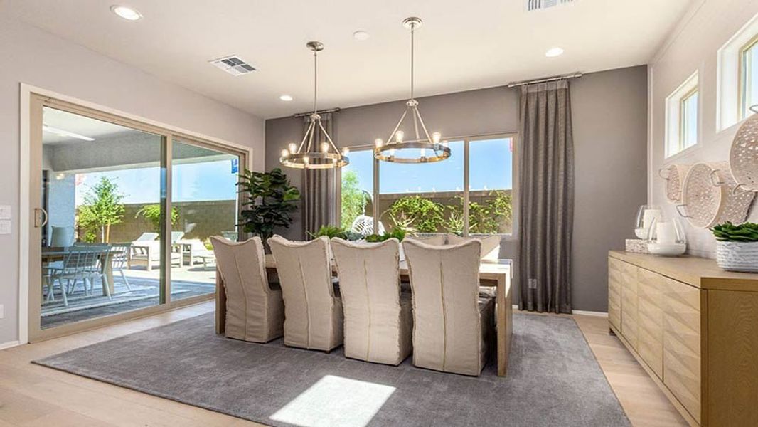 Representative furnished interior of a home built from the 50R3 by Taylor Morrison in Ravenna at Rancho Mercado, Surprise (Image 10).