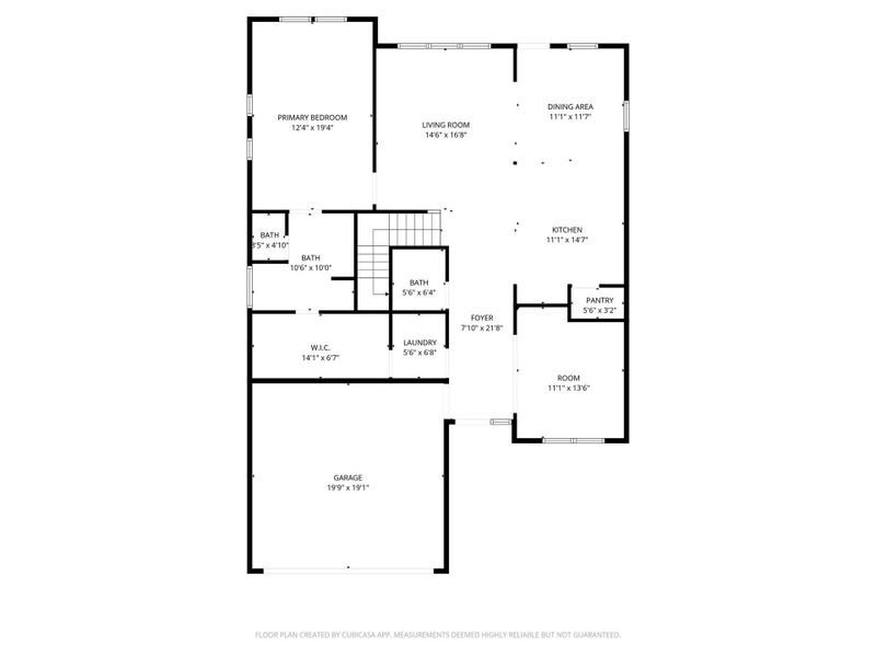 2D floor plan layout of this home in Oakwood Estates, Waller, TX (Image 6).