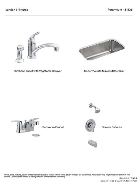 Sample of building materials used in homes in Paramount, Kyle (Image 33).