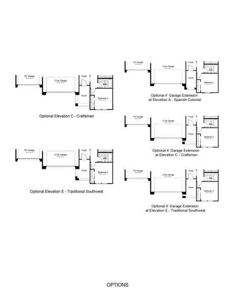 2D floor plan layout of this home in Alamar, Avondale, AZ (Image 3).