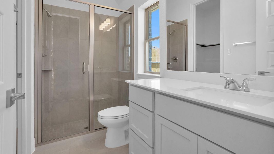 Furnished interior view inside a new home in Artavia 50', Conroe (Image 9).