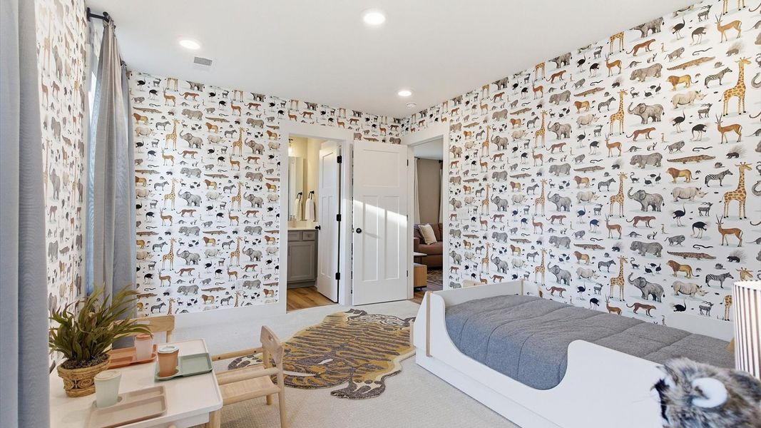 Representative furnished interior of a home built from the Kendrick by DRB Homes in Wells Crossing, Seneca (Image 36).