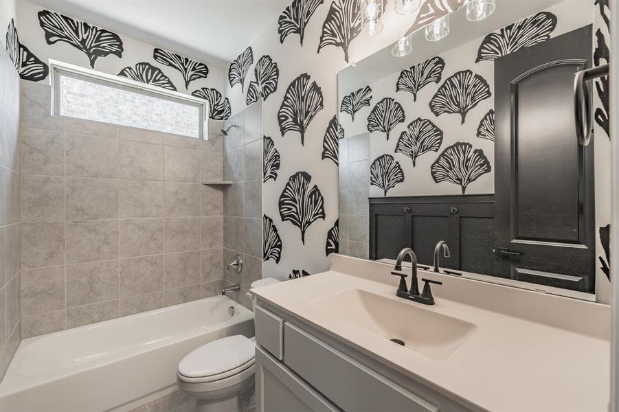 Furnished interior view inside a new home in Pecan Square, Northlake (Image 12).