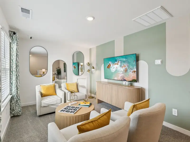 Furnished interior view inside a new home in Benders Cove - Premier Series, Mount Juliet (Image 7). Furnished interior view inside a new home in Benders Cove - Premier Series, Mount Juliet (Image 7).