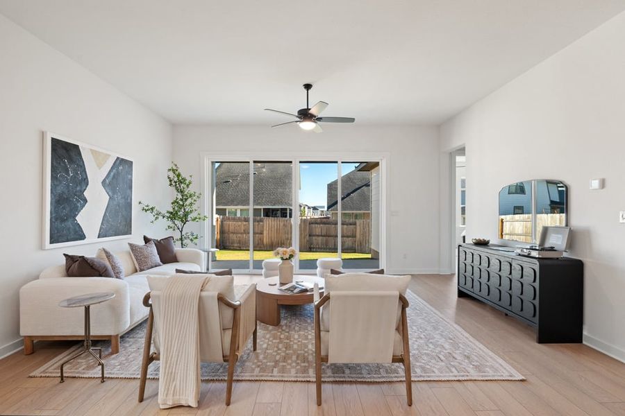 Furnished interior view inside a new home in Arbor Collection at Lariat, Liberty Hill (Image 21).