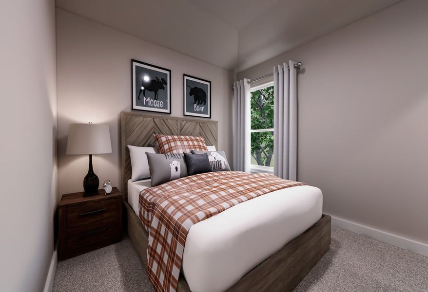 Furnished interior view inside a new home in Painted Tree, McKinney (Image 11).