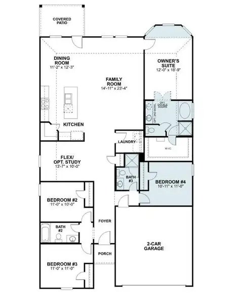 2D floor plan layout of this home in Summerview, Fulshear, TX (Image 3). 2D floor plan layout of this home in Summerview, Fulshear, TX (Image 3).