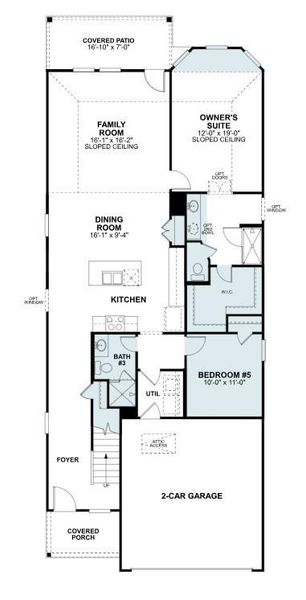 2D floor plan layout of this home in Wildrye, Waller, TX (Image 4).
