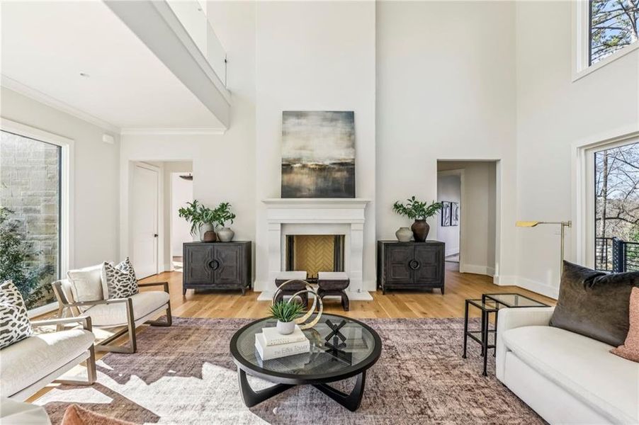 Furnished interior view inside a new home in , Atlanta (Image 29).