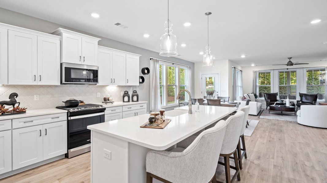 Representative furnished interior of a home built from the Augusta by DRB Homes in Harrier Point, Woodruff (Image 7). Representative furnished interior of a home built from the Augusta by DRB Homes in Harrier Point, Woodruff (Image 7).
