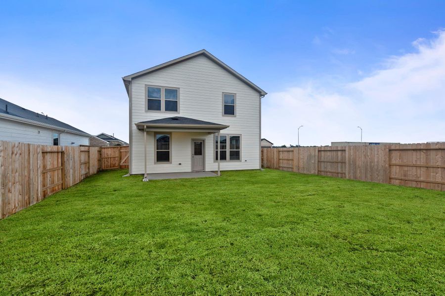 Exterior details and patio area of a home in Crosby Farms, Crosby (Image 3). Exterior details and patio area of a home in Crosby Farms, Crosby (Image 3).