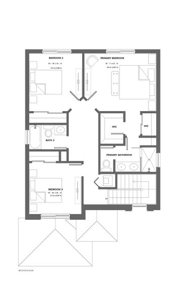 2D floor plan layout of this home in Maple Ridge, Ave Maria, FL (Image 3).
