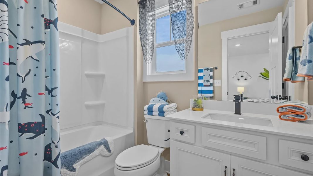 Representative furnished interior of a home built from the Kendrick by DRB Homes in Kayfield at Midway, Anderson (Image 31).