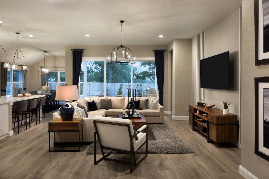 Representative furnished interior of a home built from the Cameron by Scott Felder Homes in Prominence, San Antonio (Image 8). Representative furnished interior of a home built from the Cameron by Scott Felder Homes in Prominence, San Antonio (Image 8).