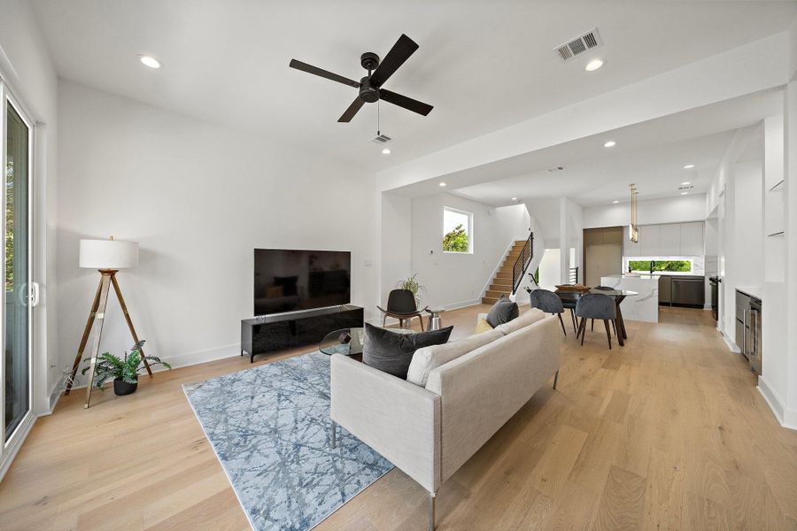 Furnished interior view inside a new home in , Houston (Image 16).