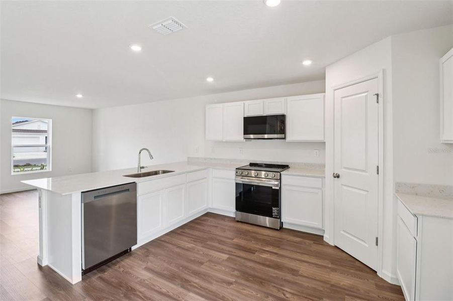 Furnished interior view inside a new home in Sumter Villas, Sumterville (Image 9).