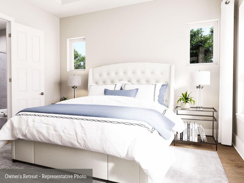 Furnished interior view inside a new home in Easthaven at Bridgeland Central - Horizon Collection, Cypress (Image 12).