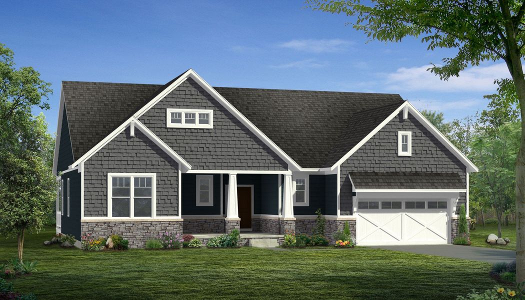 Representative exterior photo of a completed home built from the The Natural by Norfolk Homes in Coronado Estates, Jackson, MI (Image 25).