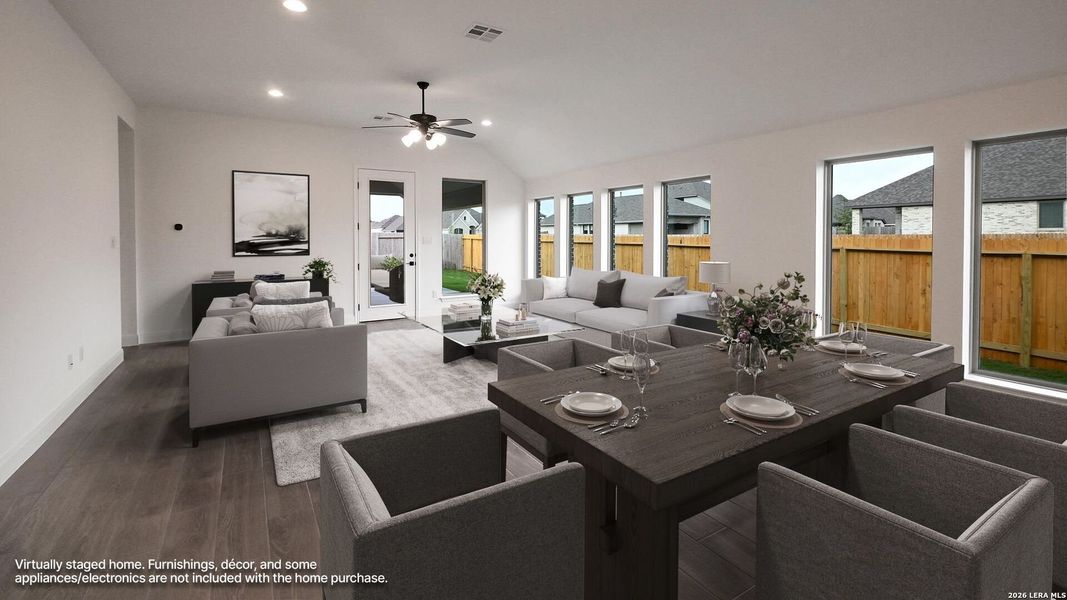 Furnished interior view inside a new home in Meadows of Mill Creek, Seguin (Image 13).