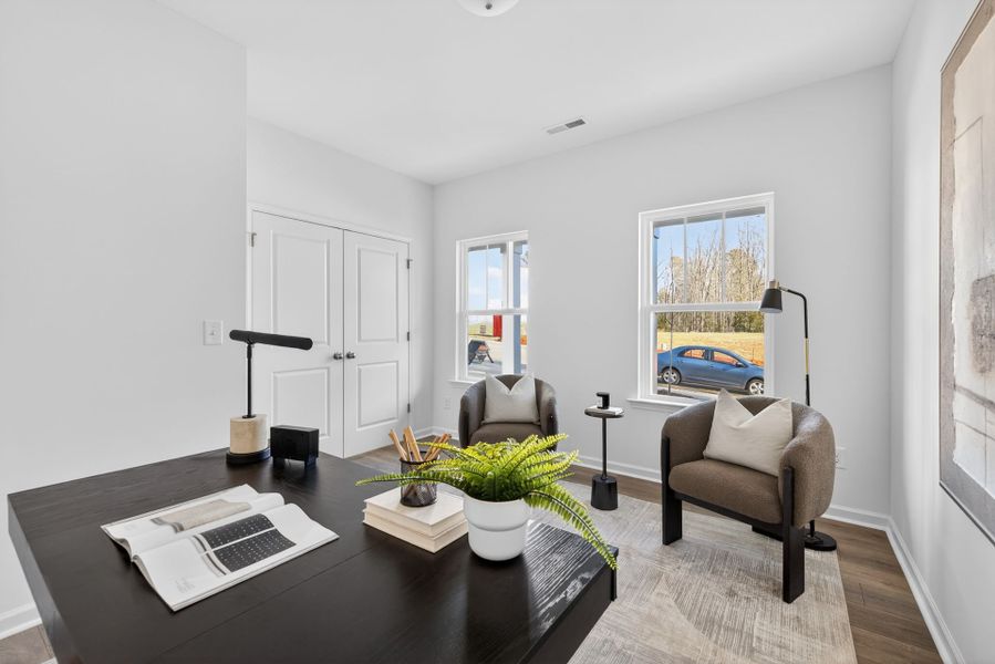 Furnished interior view inside a new home in Copper Ridge at Flowers Plantation, Clayton (Image 15).