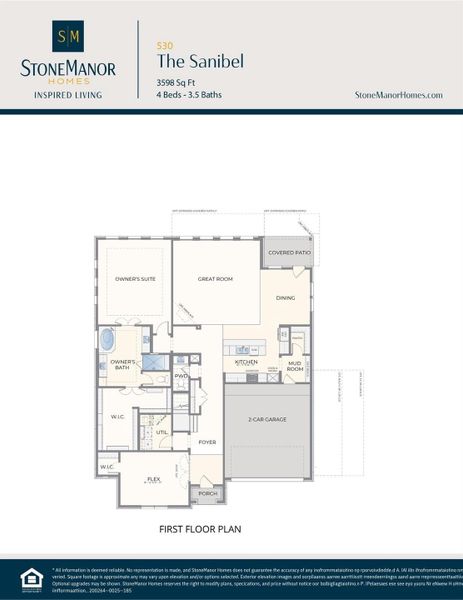 2D floor plan layout of this home in WaterStone, Montgomery, TX (Image 5). 2D floor plan layout of this home in WaterStone, Montgomery, TX (Image 5).
