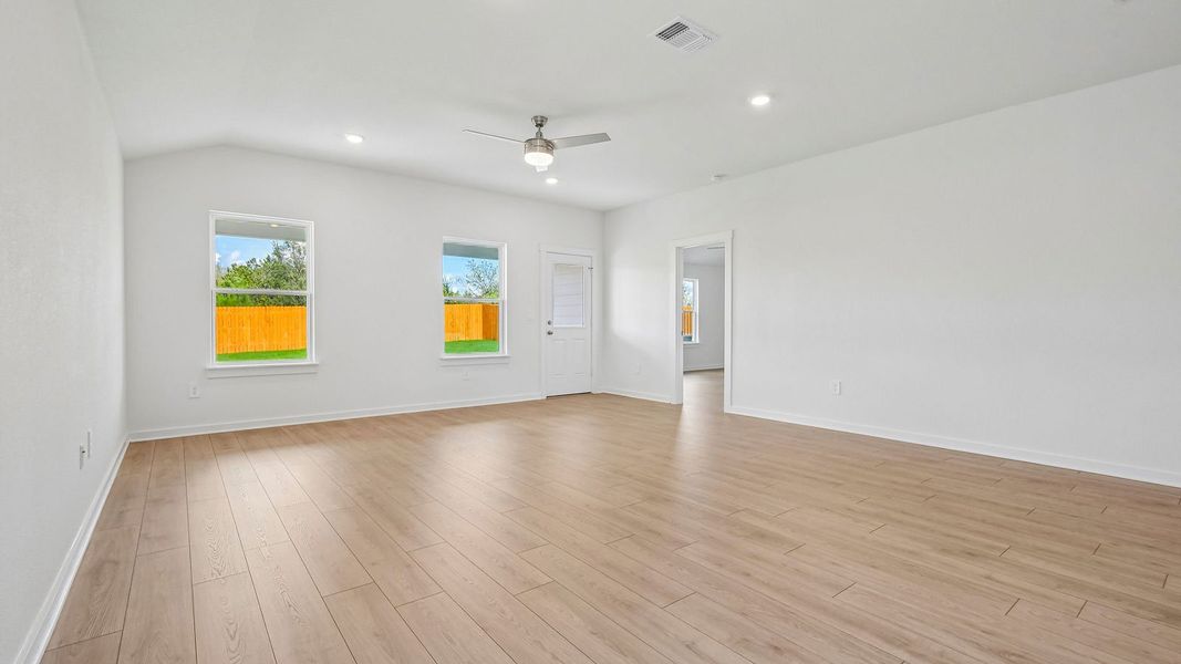 Spacious, unfurnished interior of a new home in Trails at Wildhorse, Austin (Image 14).