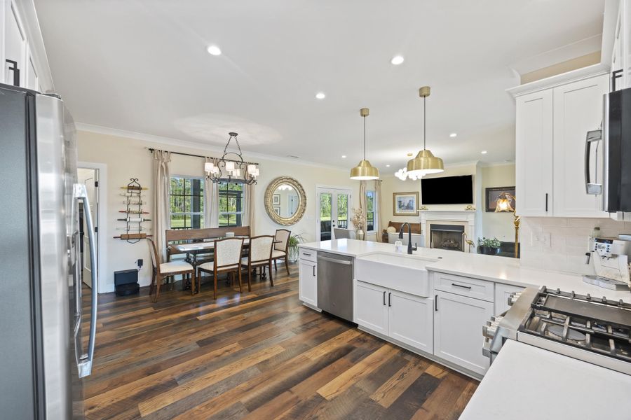 Furnished interior view inside a new home in , Meggett (Image 34).