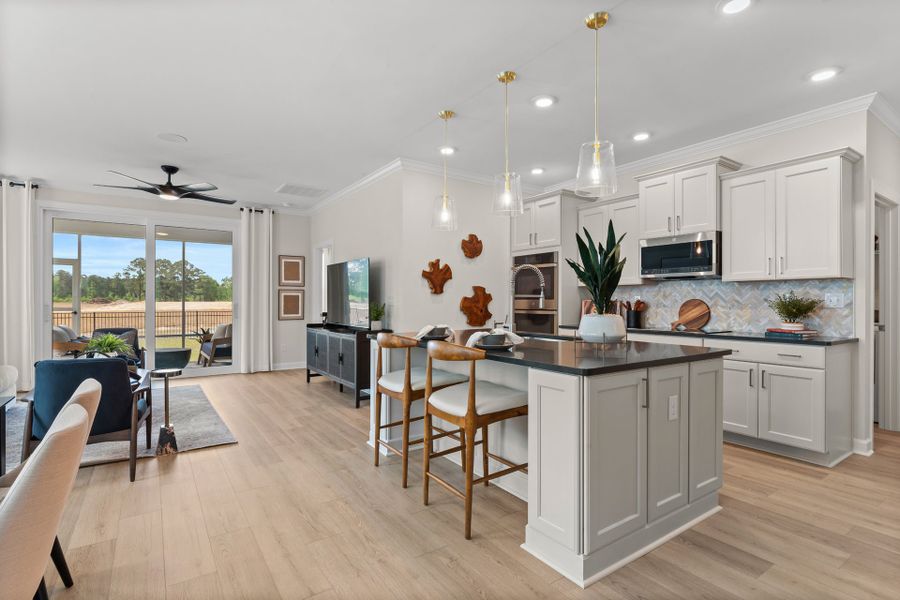 Representative furnished interior of a home built from the The Hibiscus by Chesapeake Homes in Coastal Club of the Carolinas, Calabash (Image 9).