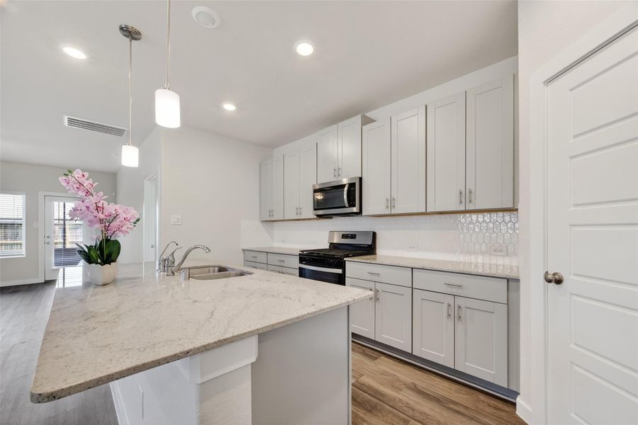 Furnished interior view inside a new home in Heights of Barbers Hill, Baytown (Image 10).