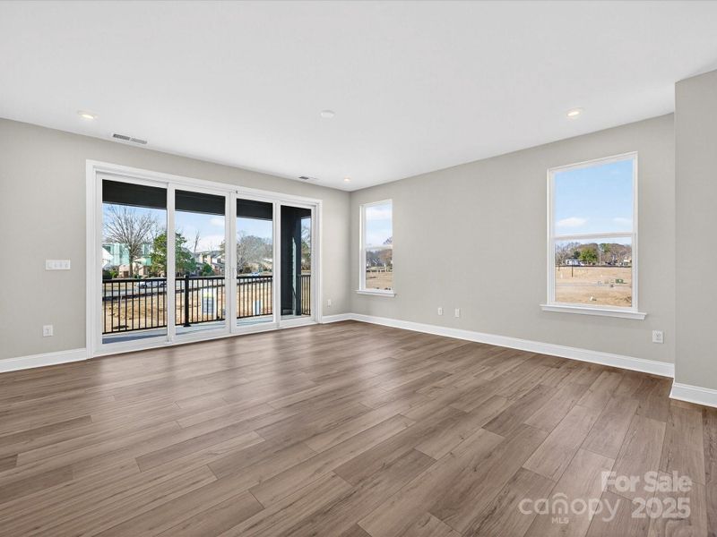 Great Room with Sliding Glass Doors to Outdoor Living.