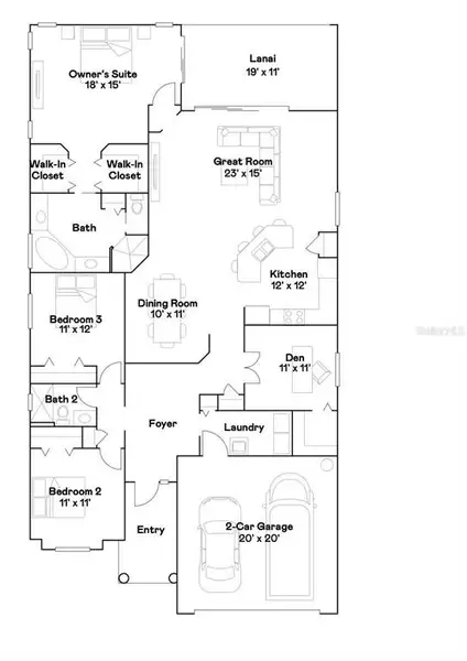 2D floor plan layout of this home in , Punta Gorda, FL (Image 4).