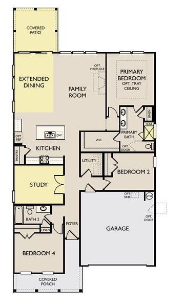 2D floor plan layout of this home in , Summerville, SC (Image 5).