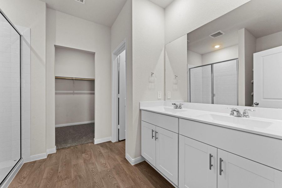 Furnished interior view inside a new home in Whisper South, San Marcos (Image 9).