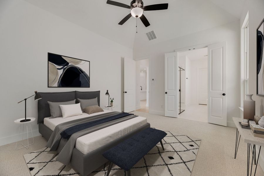 Furnished interior view inside a new home in Cottages of Celina, Celina (Image 15).