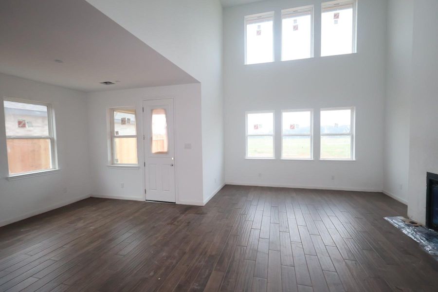 Great room and dining area - still under construction!